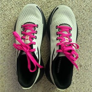Merrell Women's Athletic Shoes - White with Pink Laces